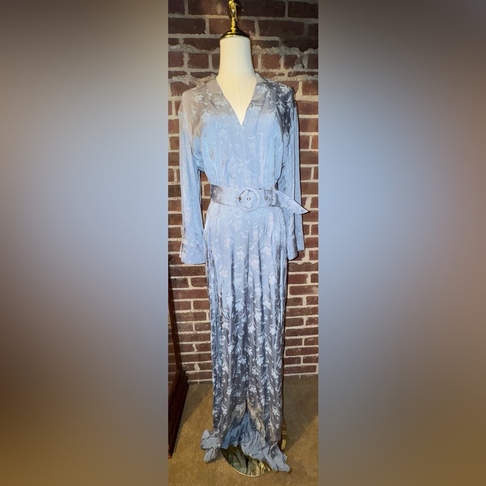 Alice + Olivia Holland Bell V-Neck Floral Jumpsuit